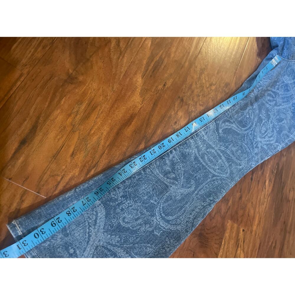 L’AGENCE Stassi High Rise Jeans Paisley Laser Sz 28 6 Baby Bootcut 31 in Inseam - Picture 9 of 12